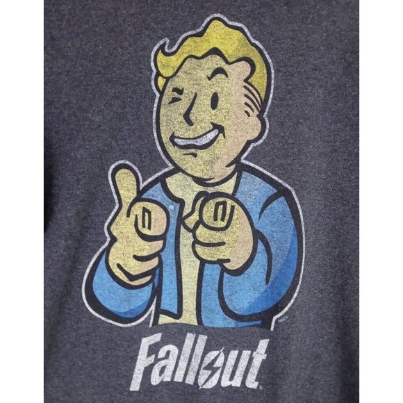 Bethesda Fallout Video Game Vault Boy Men's Graphic Tee Size Large - Picture 3 of 5